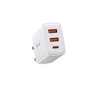Chargeur Secteur Triple Sortie 2 USB-A/USB-C 30W Modèle CCCP30UE Blanc
