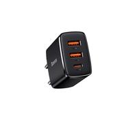 Chargeur Secteur Triple Sortie 2 USB-A/USB-C 30W Modèle CCCP30UE Noir