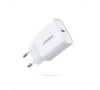 Chargeur secteur - UGREEN - 1 Port USB-C - 20W - Blanc