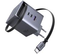 Chargeur secteur - UGREEN - 100W - 2x USB-C + 1x USB-A - Rétractable