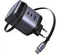 Ugreen Chargeur secteur 65W USB-A et USB-C rétractable