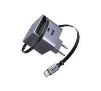 CHARGEUR SECTEUR - UGREEN - 65W - USB-A ET USB-C - RÉTRACTABLE