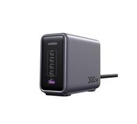 Chargeur Secteur Ugreen 90903B 300W, 4x USB-C (1x 140W, 2x 100W, 1x 45W), 1x USB-A 22.5W, GaN, USB Power Delivery 3.1, Câble 2m, Universel, Noir/Gris