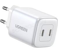 Chargeur secteur UGreen CD294 2x USB-C 45W (Blanc)
