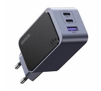Chargeur secteur Ugreen Gan avec 2 USB-C et 1 USB-A 65W Gris anodisé