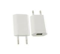 Chargeur Secteur Universel pour Smartphones USB 1A Compact Ultra Fin Blanc