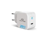 Chargeur Secteur universel USB et USB-C POWERFLEX TURBO 20W - Pour téléphone, tablette, switch ou montre connectée