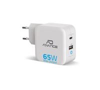 Chargeur Secteur universel USB et USB-C POWERFLEX TURBO 65W - Pour téléphone, tablette, switch ou montre connectée