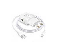 Chargeur secteur USB 1.5A et Câble Lightning iPhone/iPad Charge rapide - Blanc
