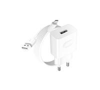 Chargeur Secteur USB Original 1A blanc plus Câble micro-USB