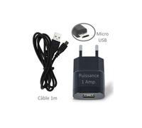 Chargeur Secteur USB 1A + Câble Pour CROSSCALL - HTC - HUAWEI - LG - MICROSOFT - SAMSUNG - SONY - WIKO - WILEYFOX
