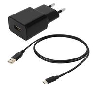 Chargeur Secteur USB 1A Smartphone Téléphone + Câble micro-USB Maxlife Noir