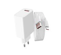 Chargeur secteur USB 33W + Câble USB vers USB-C blanc, Produit officiel Xiaomi