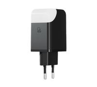 Adaptateur Secteur Double Ports Charge Rapide 65W - Port USB et USB C - Idéal pour Charger Téléphones Tablette Ordinateur - avec Lumière Tactile on Off - Xoopar Ice-G Noir
