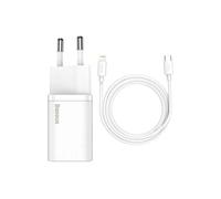 Baseus Chargeur rapide Super Si avec câble Type-C vers Lightning 1 m blanc