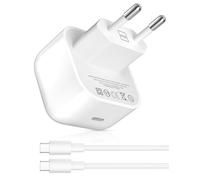 Chargeur Secteur USB C 40W pour iPhone 17/17 Pro/17 Pro Max/Air/16e/15,40W Chargeur USB C Rapide Prise et Cable Type C 1m pour Galaxy A17 A16 S26 A57 A37 A26 Pixel 9a 10a,Power Adaptateur Fast Charger