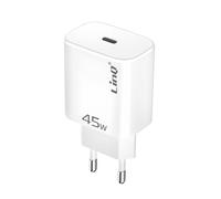 Chargeur Secteur USB-C 45W Power Delivery 3.0 Charge Rapide LinQ Blanc