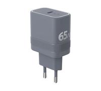 Chargeur Secteur USB-C 65W Power Delivery Modèle Cube Ultra-Compact GaN Gris