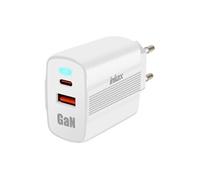 Inkax Chargeur Secteur USB-C GaN 45W + USB Charge Rapide Format Minimaliste