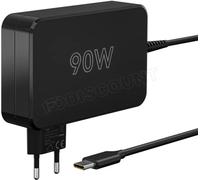 Goobay Chargeur portable USB‑C 90 W (PD) avec câble 1,8 m, protection surchauffe pour MacBook Pro