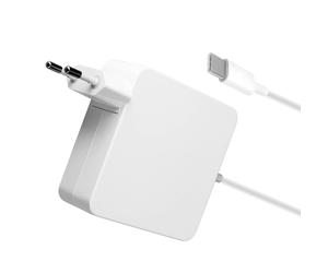 Chargeur Secteur USB-C MacBook et iPad Charge Rapide 96W Compact Blanc