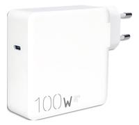 Chargeur secteur, usb-c, pd100w, blanc + câble usb-c, nylon, noir, 2m 570414