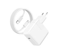 Chargeur Secteur USB C pour MacBook Charge Rapide 30W Câble 1.7m Moxie Blanc