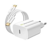Chargeur Secteur USB-C Power Delivery 20W avec Câble Mayaxess Blanc