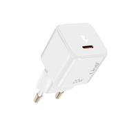 Chargeur Secteur USB-C Power Delivery 20W Charge Efficace Compact Blanc