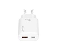 Chargeur Secteur USB C Power Delivery 45W et USB Quick Charge 3.0 18W LinQ Blanc