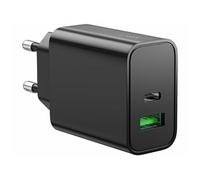 : Chargeur secteur USB-C Power Delivery et USB-A Quick Charge 30 W - coloris noir