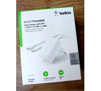 Chargeur secteur USB-C PPS 30W Charge Rapide + Cable USB-C BELKIN Samsung/Apple