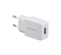 Chargeur secteur USB compact 2,1 A / 10,5 W - coloris blanc