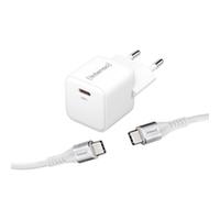 CHARGEUR SECTEUR USB TYPE C 30 W AVEC CORDON 1,5 M