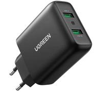 Chargeur Secteur USB - UGREEN - 36W - Quick Charge 3.0 - 2 Ports - Compatible Galaxy S10/S9/A51