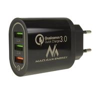 Chargeur secteur USB universel QC 3.0 3xUSB Maclean MCE479 blanc ou noir