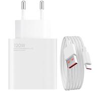 Chargeur Secteur USB - XIAOMI - 120W - Charge Rapide - Câble USB-C 1m - Protection Intégrée