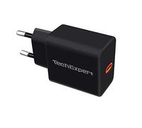 Chargeur Secteur vers USB C Power Delivery 20W Noir Compatible iphone 17 16 15 Pro Pro Max