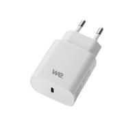 WE Chargeur Secteur de la Marque 1 Port USB-C 5V/3A, 9V/2A, 12V/1.5 Power Delivery, Alimentation de 18W Mince, léger et Pratique. Blanc
