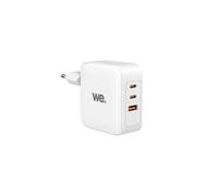 Chargeur secteur WE GaN 2 ports USB-C 1 port USB - 100W - Blanc