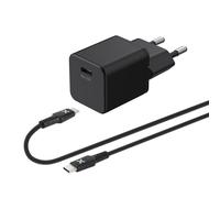 Chargeur secteur Wefix 20 W Noir + Câble USB Type C 1 m