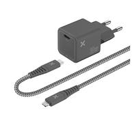 Chargeur secteur Wefix Pro GaN 30 W + câble Lightning 1,2 m Gris