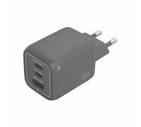 Chargeur secteur Wefix Pro GaN 65 W 2 ports USB-C + USB-A Gris