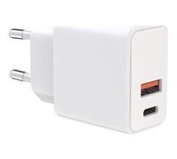 Chargeur Secteur Wow USB-A / USB-C Wow Power Delivery 38W Compact Blanc Blanc