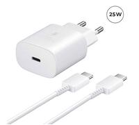 Chargeur secteur - Yuan Yuan - Pour Samsung Galaxy Tab A9+ Plus 11"" - 25W - USB-C - Câble USB-C 1m Blanc