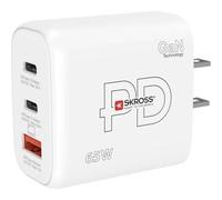 Chargeur - SKROSS - 65W Gan US - Charge Rapide - 3 Ports USB - Ultra-Compact