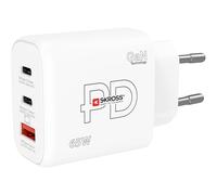 Chargeur Skross SKCH001065WPDEUCN USB 65W 1X USB-A 2X USB-C PD Blanc Intérieur