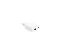 Celly SLIMTC1C1A45WWH chargeur d'appareils mobiles Ordinateur portable, Smartphone, Tablette Blanc Secteur Charge rapide Intérieure