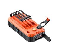 Chargeur Solaire 20000mAh avec Manivelle Intégrée et 4 Câbles Batterie Externe Solaire Power Bank Portable, Torche Strobe SOS pour Camping Randonnée Survie Maison