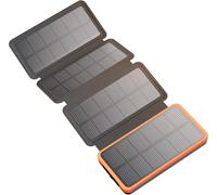 Chargeur Solaire 25000mah Portable Power Bank Avec 4 Panneaux Et Ports De Usb-C Charge Rapide Imperméable Batterie Externe Pour Smartphones, Tablettes, Camping Extérieur